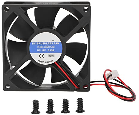 Ventilateur de refroidissement CPU 80 mm 4000 tr/min 7 pales silencieux haut débit air pour PC châssis SSF HTPC connecteur 3 broches