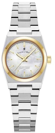 Jacques du Manoir - Armbanduhr Horizon - Quartz Uhrwerk - Gehäusebreite: 25 mm - Edelstahl - White - 5 ATM