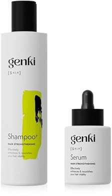 Genki Haircare Hair Strengthening Shampoo und Serum Set