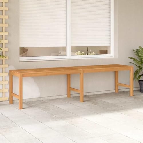 Mokuyary Gartenbank 180 cm Massivholz Teak Balkon A | Sitzbank Parkbank, Balkonbank Outdoor Bank für Garten Terrasse