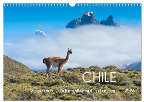 Magie dieses Südamerikanischen Landes, Chile (Wandkalender 2026 DIN A3 quer), CALVENDO Monatskalender: Erleben Sie die faszinierende Schönheit Chiles ... beeindruckender Landschaft. (CALVENDO Natur)