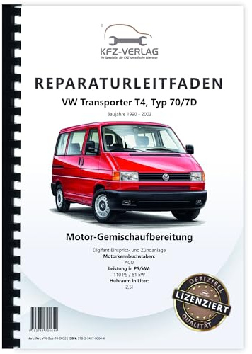 VW Transporter T4 90-03 Digifant 110 PS Einspritz Zündanlage Reparaturanleitung