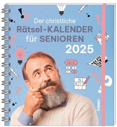 Der christliche Rätsel-Kalender für Senioren 2025