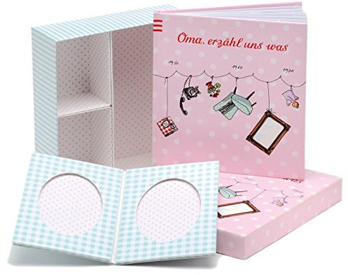Oma, erzähl uns was: Sammelbox mit Eintrag- und Fotoalbum und einem Aufstellbilderrahmen