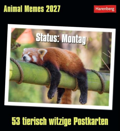 Animal Memes Postkartenkalender 2027 - 53 tierisch witzige Postkarten: Witzige Tierfotos mal anders: Jede Woche neue Memes mit coolen Sprüchen in ... zum Aufstellen. Zum Lachen und Verschicken