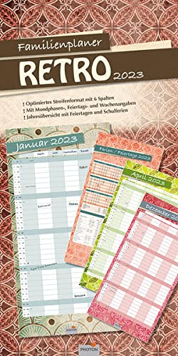 FAMILIENPLANER RETRO Kalender 2023