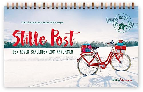Stille Post 2023. Der Adventskalender zum Ankommen: Tischkalender zum Aufstellen. Überraschende Texte zu Weihnachten & 24 Postkarten zum Heraustrennen. Adventskalender für Erwachsene.