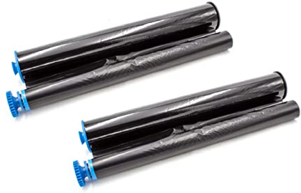 vhbw 2er-Pack Thermo-Folien kompatibel mit Sagem Fax Internet 445 I, 450 Fax-Drucker - Kompatible Thermorollen 45m ohne Chip