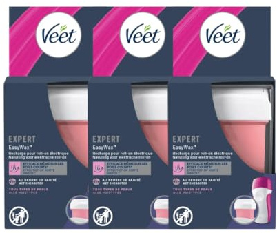 Veet 3er-Packung EasyWaxTM – Arme & Beine, Sheabutter, 50 ml