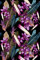 Queence Designer-Garderobe 80x120 cm | Wandgarderobe | Flurgarderobe | Garderobenpaneel | Urban Look | Kleiderständer | Blume | Garderobenständer Blumen Lila
