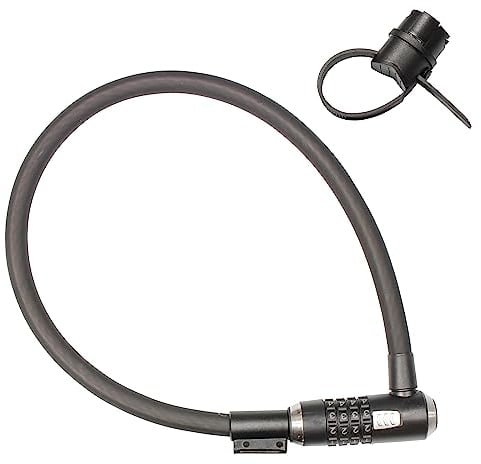 KRYPTONITE 429545 CAVO CON COMBINAZIONE KRYPTOFLEX (15mm x 65cm), Black, 15mm x 61cm