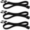 TYPHEERX Brillenband Leder Brillenbänder Universal Brillenkette Einstellbarer Schwarz Brillenschnur Brillenkordel für Damen Herren Lesebrille Sonnenbrille, 3 Stück