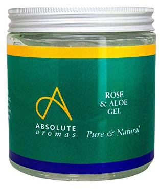 Absolute Aromas Gel Rose & Aloe vera 500 g – Beruhigendes und feuchtigkeitsspendendes Aloe-vera-Gel, angereichert mit dem ätherischen Öl der Damaszener-Rose