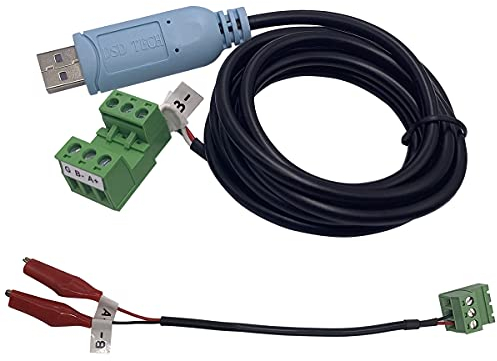 DSD TECH SH-U15 USB a RS485 Cable con pinzas de cocodrilo