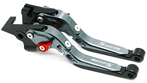 MAISHUSHU ​Levier De Frein CNC Verstellbare Klappbare Ausziehbare Bremskupplungshebel Für BMW S1000R S1000 R 2015-2019 Motorradlenker Handgriff (Color : 4)