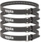 Appia Straps - Spanngurte 65cm Grau (4er Pack) inkl. Strap-Keeper für Fahrrad, Ski, Bikepacking, Camping, Heimwerken aus TPU mit rostfreier Aluminium-Schnalle
