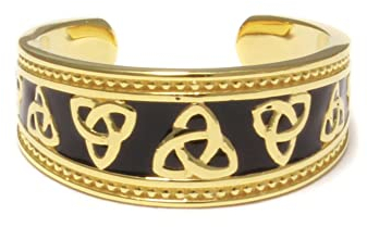 loveyourdiamonds Zehenring Gelb Gold vergoldet aus 925 Sterling Silber mit Ranken Ornament