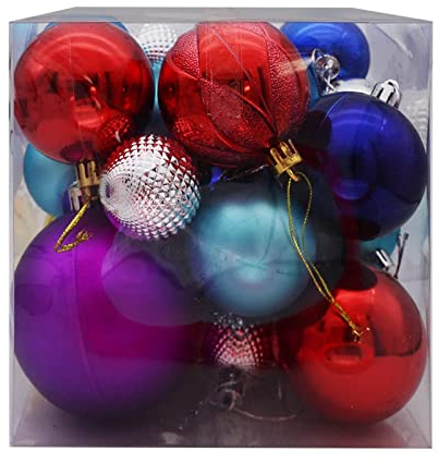 18-25 Stücke Weihnachtskugeln Set Weihnachtsdeko Baumschmuck Weihnachtskugel-Ornamente Glocken, Süßigkeiten, Soldaten, alte Leute, Erdbeeren usw.
