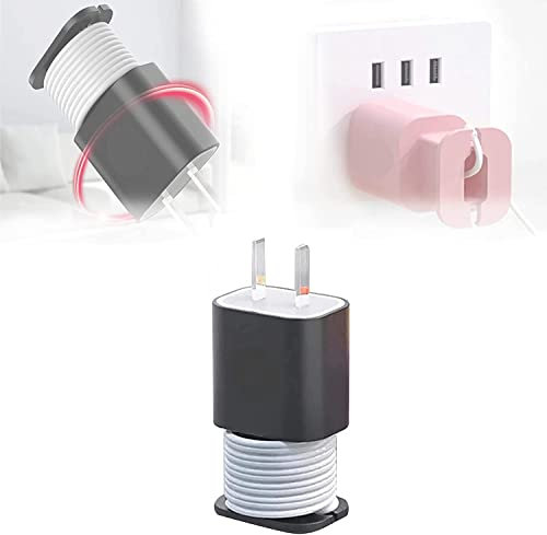 2 in 1 Silicone Charger Protector, 20w/18w Data Cable Winder Anti-Break Protection Cable Storage, Suitable for 11/12 Charger Silicone Protective Case