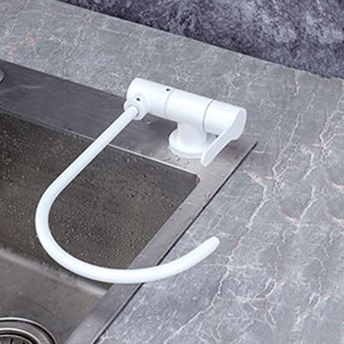 Grifo Cocina Grifo Osmosis Monomando Grifo Cocina Abatible De Acero Inoxidable Grifo Fregadero,blanco A