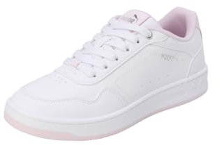 PUMA Damen Court Classy Turnschuhe, Puma White Whisp Of Pink Puma Silver, 37 EU