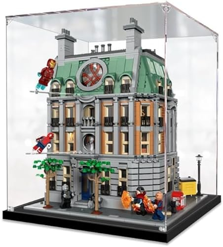JOMIOD Acryl Schaukasten Vitrine für Lego 76218 Marvel Sanctum Sanctorum, Staubdichte Display Case Kompatibel Lego 76218 Modell - Ohne Modell Kit