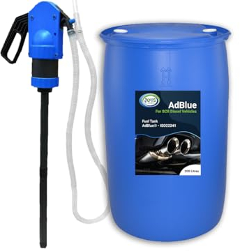 JOVS AdBlue 200 Litre Barrel Universal Diesel Exhaust Fluid Additive For Car Commercial (SCR) -Crystal Clean Treatment, ISO 22241 Compliant, Injected into Engine Exhaust Gases – DEF