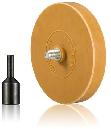 Quenching Decal Remover Eraser Wheel, Remove Car Decals, Vinyl & Stickers in Minutes, Adhesive Remover Rubber Wheel for Drill, Emblem Removal Tool, Sticker Glue Remover for Auto Body, Metal, Glass