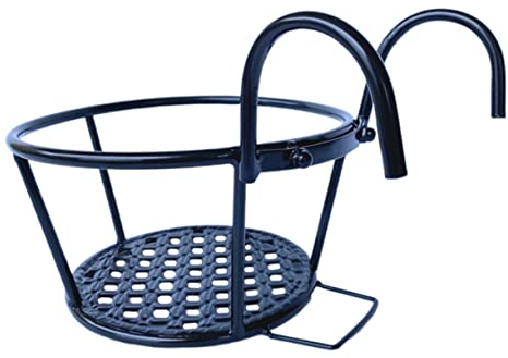 CAXUSD Regal Für Blumentöpfe Aus Schmiedeeisen Hängeregal Für Pflanzen Blumenständer Für Balkon Und Garten Pflanzgefäß-Halterung