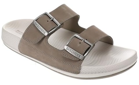 Skechers Damen Hyper Slide-Vida Schiebe-Sandalen, Dark Taupe, 39 EU