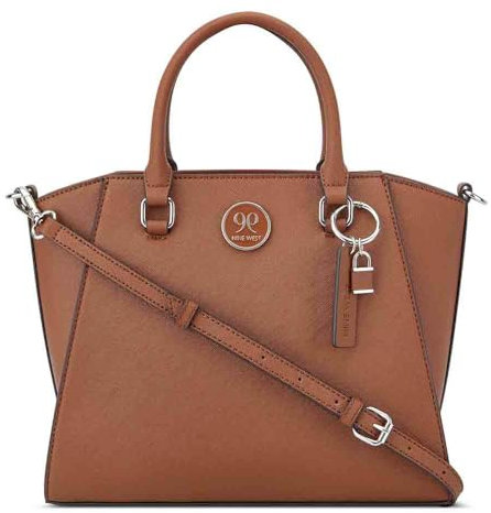 Nine West Natala Umhängetasche, Sattelbraun, Medium