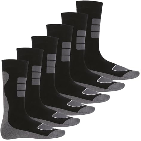Footstar Thermosocken (6er Pack) Herren Wintersocken Warme Frotteesocken