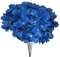 Hortensien, künstliche Hortensien, Seidenblumen, künstliche Hortensien, Blumen mit Stiel, Hortensien, Kunstblumen für Hochzeit, Party, Dekoration, Blumenstrauß, Tischdekoration, Dunkelblau, 10 Stück