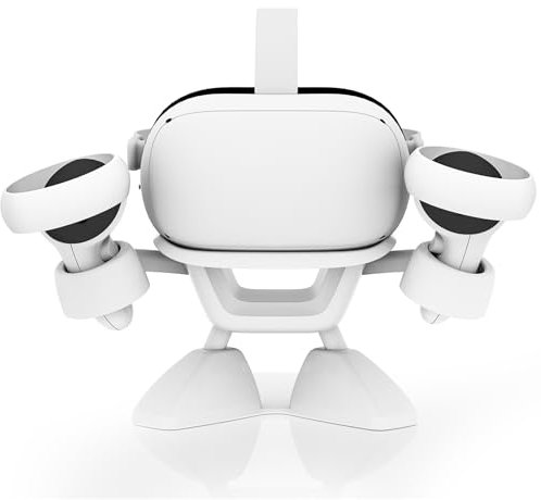 Stand for Meta Quest 2/ Oculus Quest 3, VR Stand Headset Display Holder Storage Accessories, Organizer Headsets & Touch Controllers, Great