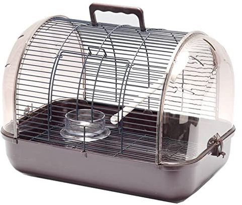 Massiver Edelstahl Sittich Vogelkäfig Hängender Vogelkäfig mit Ständer für Kleine Papagei Kanarienvogel Sittiche Finken Ara Nymphensittiche (11,4)