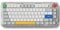 nuphy Kick75 Wireless Low Profile Mechanische Tastatur mit Lautstärkeregler,75% Hot Swappable RGB Custom Tastatur,80 Tasten,mit PBT-Tastenkappen,BT/2.4G/USB-C (Blush Nano Switch)