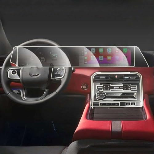 OLCGNHUY Pellicola Protettiva AntiGraffio in TPU per Console Centrale, cruscotto multimediale, Navigazione, per Adesivo Nissan Patrol 2025