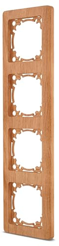 REV Serie de interruptores Nova – 4 enchufes e interruptores con marco | perpendicular