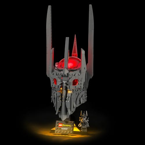 BRIKSMAX LED Beleuchtung für LEGO Icons Der Herr der Ringe: Saurons Helm 11373, kompatibles Licht Set für Bausteine - Ohne Lego Set