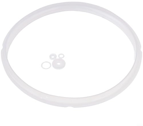 HomeVortex Junta de goma de silicona de 22 cm para anillo para olla a presión eléctrica de 5 a 6 L, pieza de sellado de repuesto resistente al calor, transparente