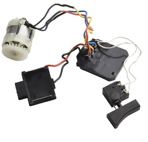 Conjunto de motor de motosierra eléctrica sin escobillas, carcasa de metal, motor de 14 dientes con panel de control, piezas de repuesto de sierra de una sola mano para herramientas eléctricas, color