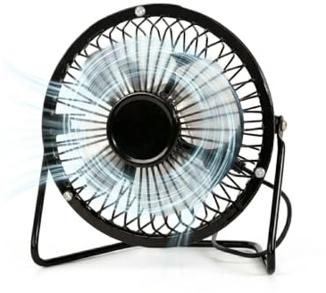 YASTA Ventilatore Portatile da Tavolo USB in Metallo Mini Fan Desk