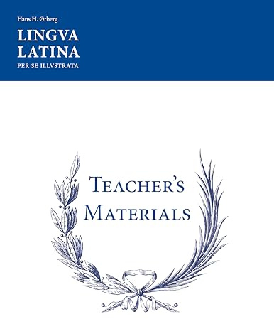 Lingua Latina: Teacher's Materials/Key