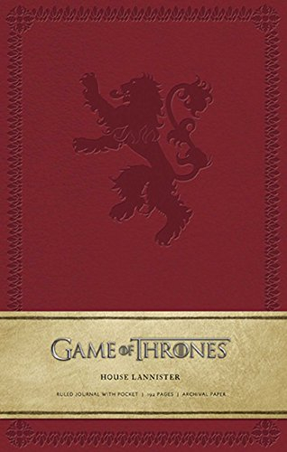 GAME OF THRONES: HOUSE LANNISTER HARDCOVER RULED JOURNAL