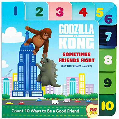 Godzilla vs. Kong: Sometimes Friends Fight: (But They Always Make Up) (Friendship Books for Kids, Kindness Books, Counting Books, Pop Culture Board Books, PlayPop)