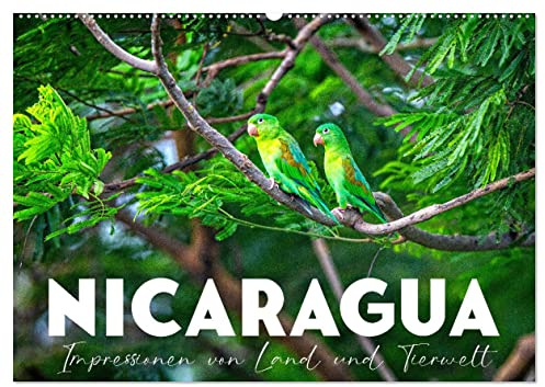 Nicaragua - Impressionen von Land und Tierwelt. (Wandkalender 2026 DIN A2 quer), CALVENDO Monatskalender: Zwischen Pazifik und Karibik. (CALVENDO Orte)