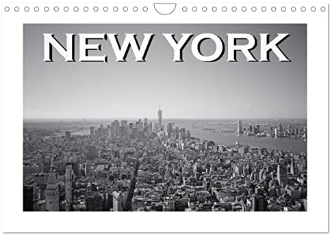 New York in schwarz weiss (Wandkalender 2026 DIN A4 quer), CALVENDO Monatskalender: So außergewöhnlich wie der Big Apple, sind auch diese Bilder in schwarz weiss. (CALVENDO Orte)