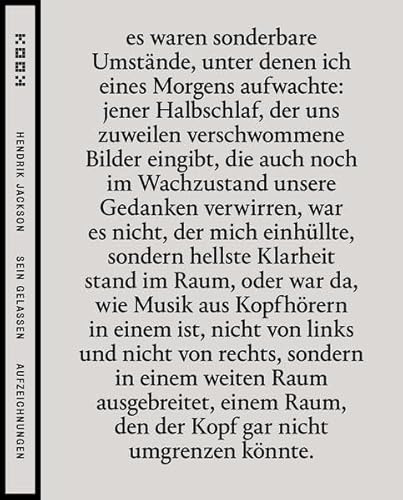 sein gelassen: Aufzeichnungen (Reihe Prosa)