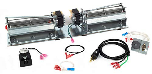 FireplaceBlowersOnline RCFK Dual Fireplace Blower Kit