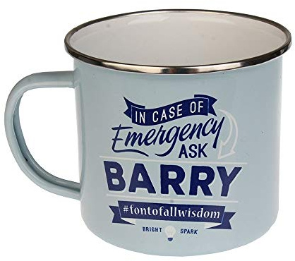Enamel Personalised Name Mug (Barry)